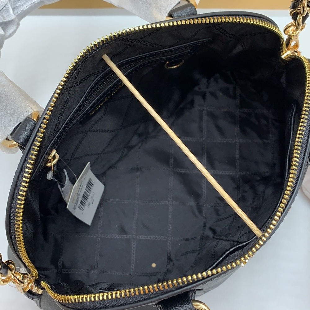 MICHAEL KORS
(NWT
Veronica Medium Saffiano Leather Dome
Satchel BLACK COLOR - Picture 11 of 14